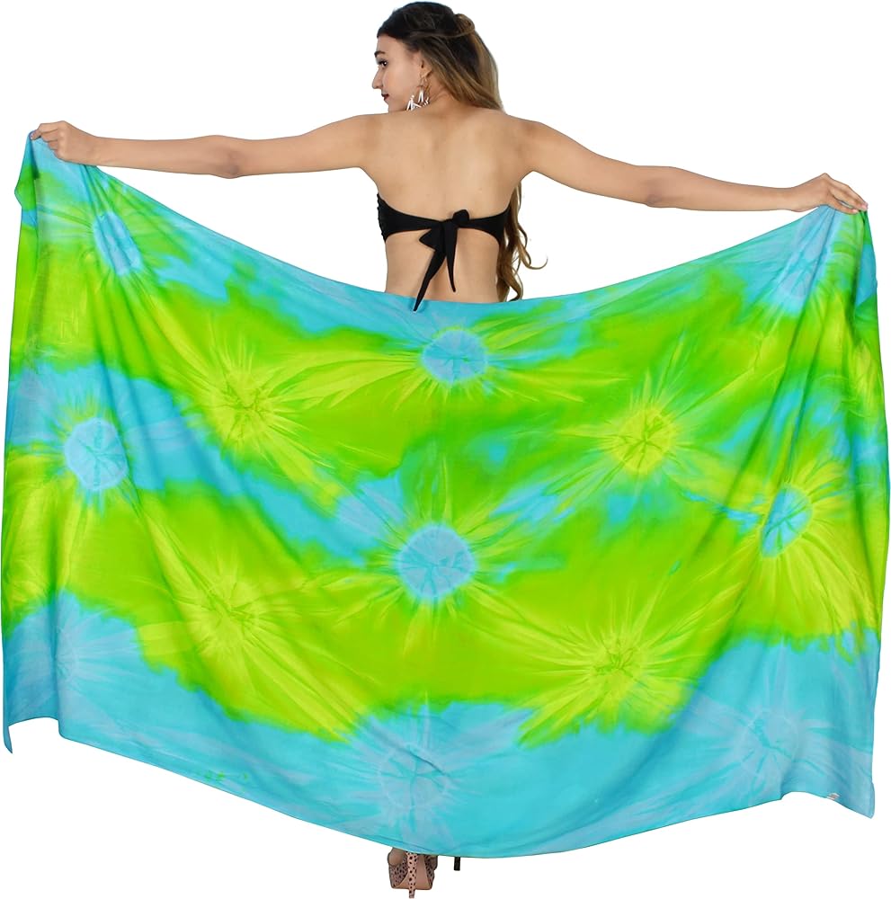 LA LEELA Women's Sarong Wrap Cover up Swimwear Wraps