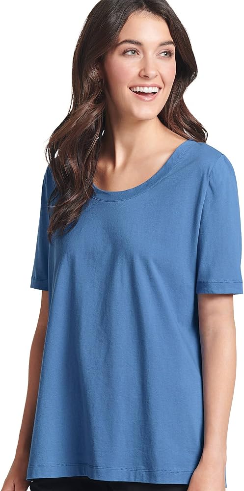 Jockey Women's Sleepwear Everyday Essentials 100% Cotton Short Sleeve Tee