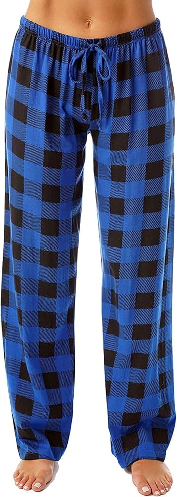 Pajamas for Women Buffalo Plaid Pajama Pants Comfy Fleece Christmas Pajama Pants Trousers Cotton Pjs Bottom 2024