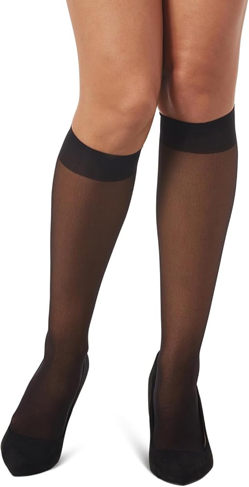 MeMoi All Day Sheer Knee High 20D 6 Pack