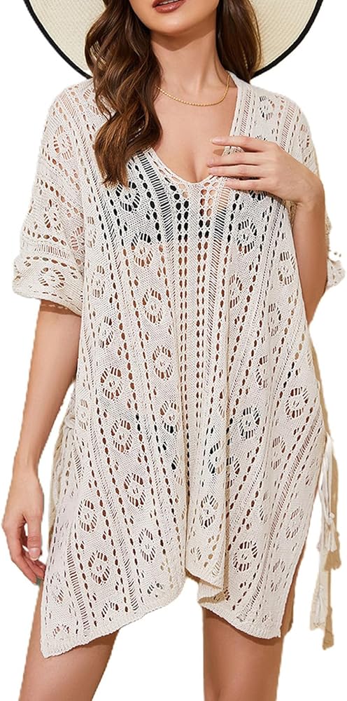 Swimsuit Coverup for Women Beach Crochet Swim Cover Up Bathing suit cover ups for women - Classic Basics