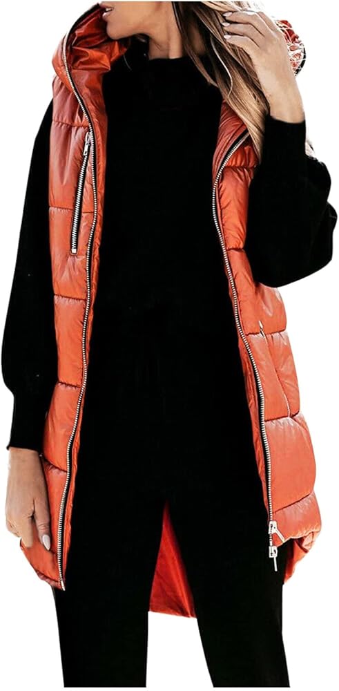 Long Vest With Quilted Women's Jacket Jacket Quilted Down Sleeveless Vest Coat 2021 Women's Winter Jacket