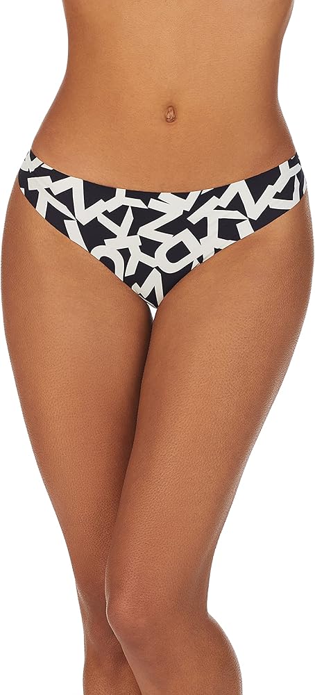 DKNY Women's Litewear Seamless Cut Anywhere Thong Panty