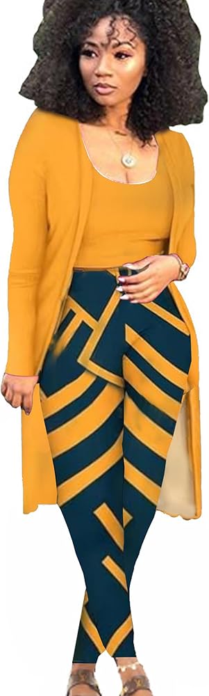 Women 3 Piece Outfits Summer Lounge Jogger Set Ribbed Long Cardigan Sweatsuit Sets