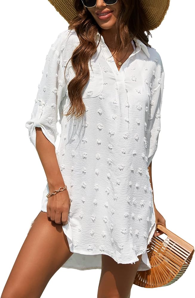 Swimsuit Coverup for Women,Beach Coverup Dresses Bathing Suit Cover Ups for Swimwear Women Swim Shirt