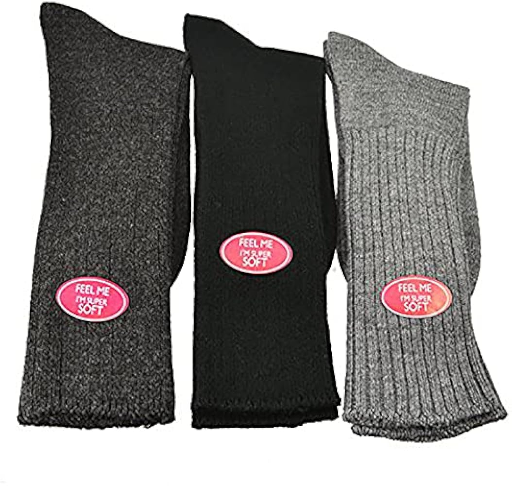 Women's Ribbed Crew Turn Cuff Acrylic School Uniform Socks, 3-Pair Pack, Odor-Control & Moisture-Wicking, Soft and Versatile