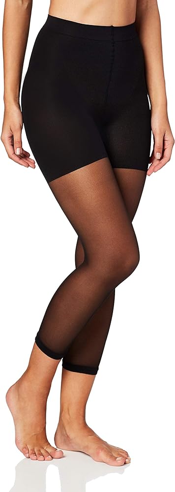 MeMoi Sheer Footless Capri Shaper Tights