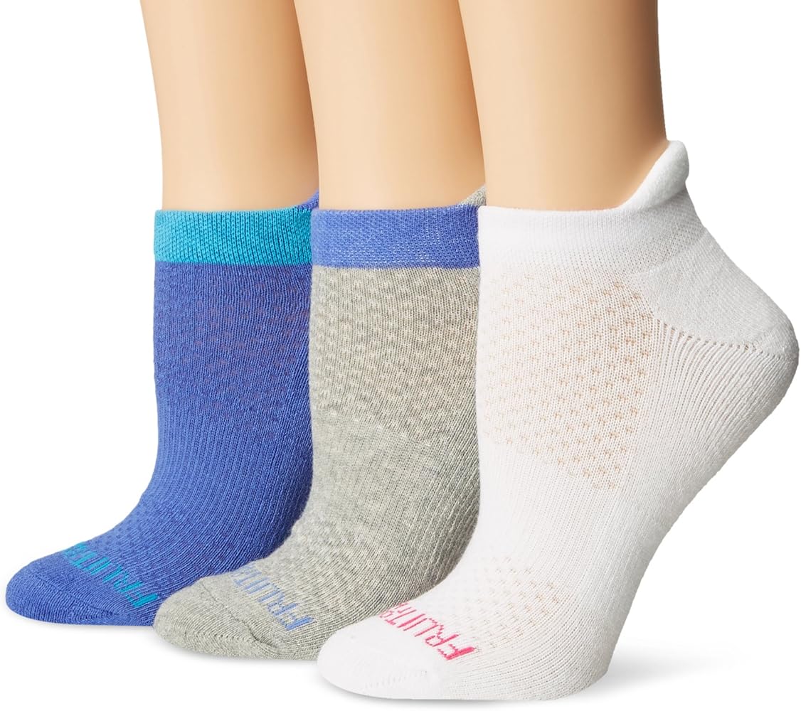 Fruit of the Loom Women's Standard Breathable No Show Tab Sock (3 Pack)