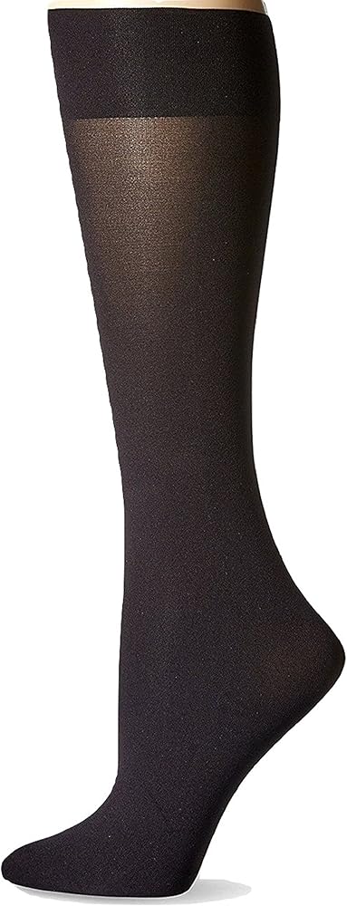 Hue Womens Soft Opaque Knee-High Socks Medium/Large Navy blue