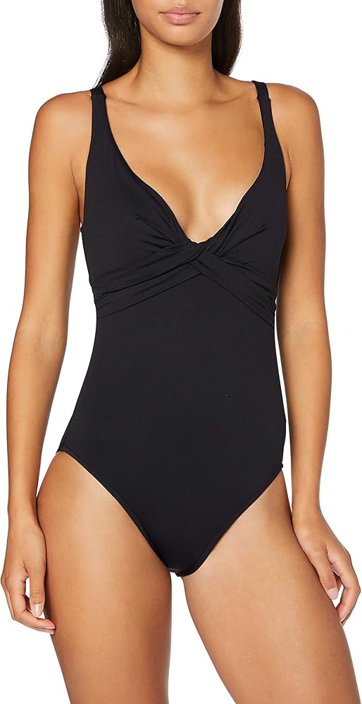 Seafolly Women's Standard Dd Cup Wrap Front One Piece Swimsuit