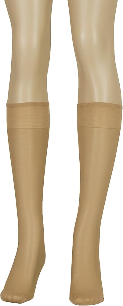 Full Support Plus Size Knee High Stockings for Women - Pack of 3