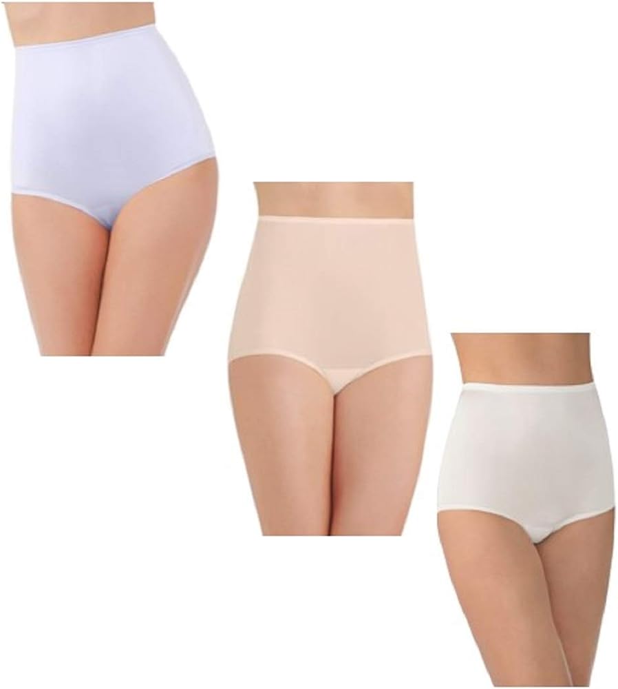 Vanity Fair Women's Plus Size Perfectly Yours Ravissant Tailored Brief Panty 15712,Star White/Fawn/Candleglow, 5X-Large/ 12