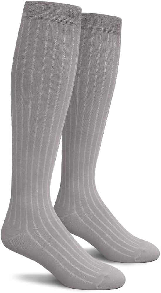 Knee High Solid Color Cotton Socks for Men Women and Youth