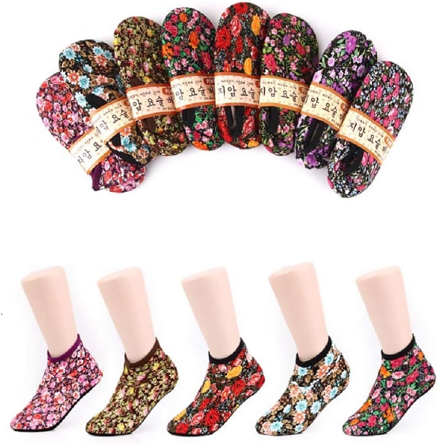 Women's Warm Winter Socks Korean Traditional Slipper Sock Cold Weather Amazingly Warming Cozy Affordable Elastic Socks