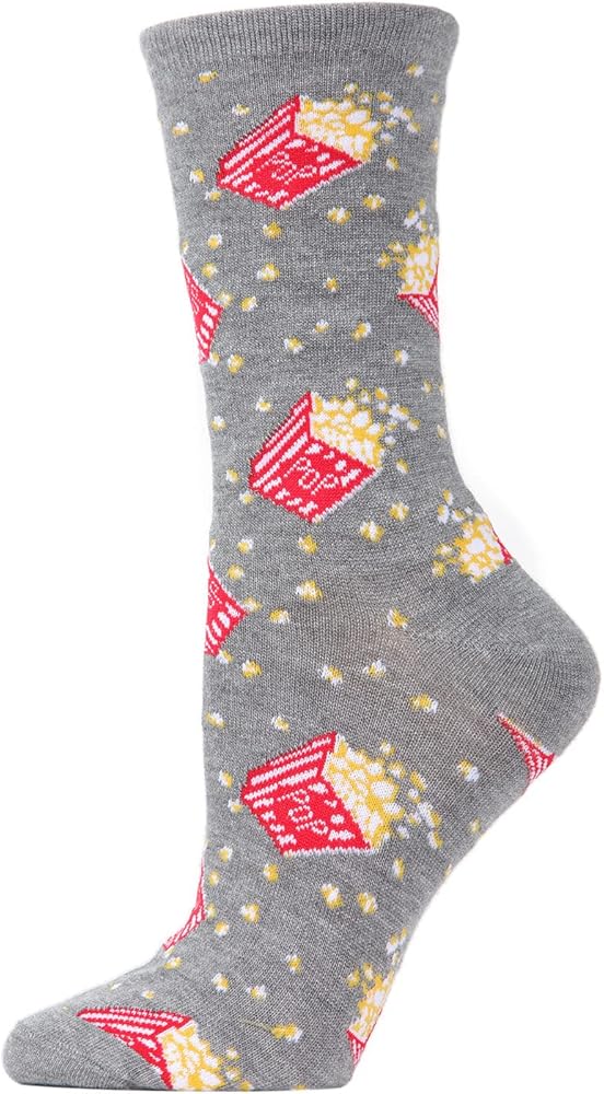 MeMoi Popcorn Rayan Blend Crew Socks