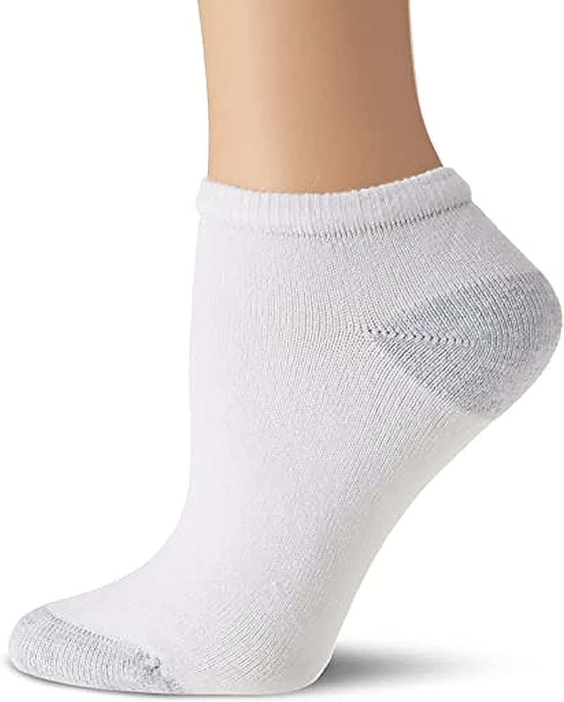 Fruit of the Loom Womens 7-Pack Low Cut Socks, 4-10, White