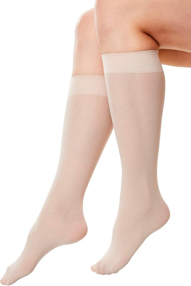 Comfort Choice Women's Plus Size 3-Pack Knee-High Support Socks