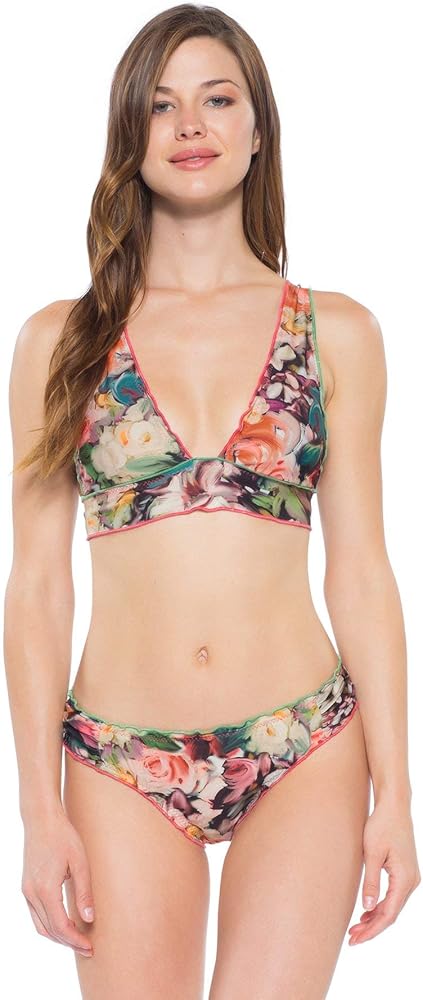 Becca by Rebecca Virtue Women's Impressionist Classic Bikini Top Multi S