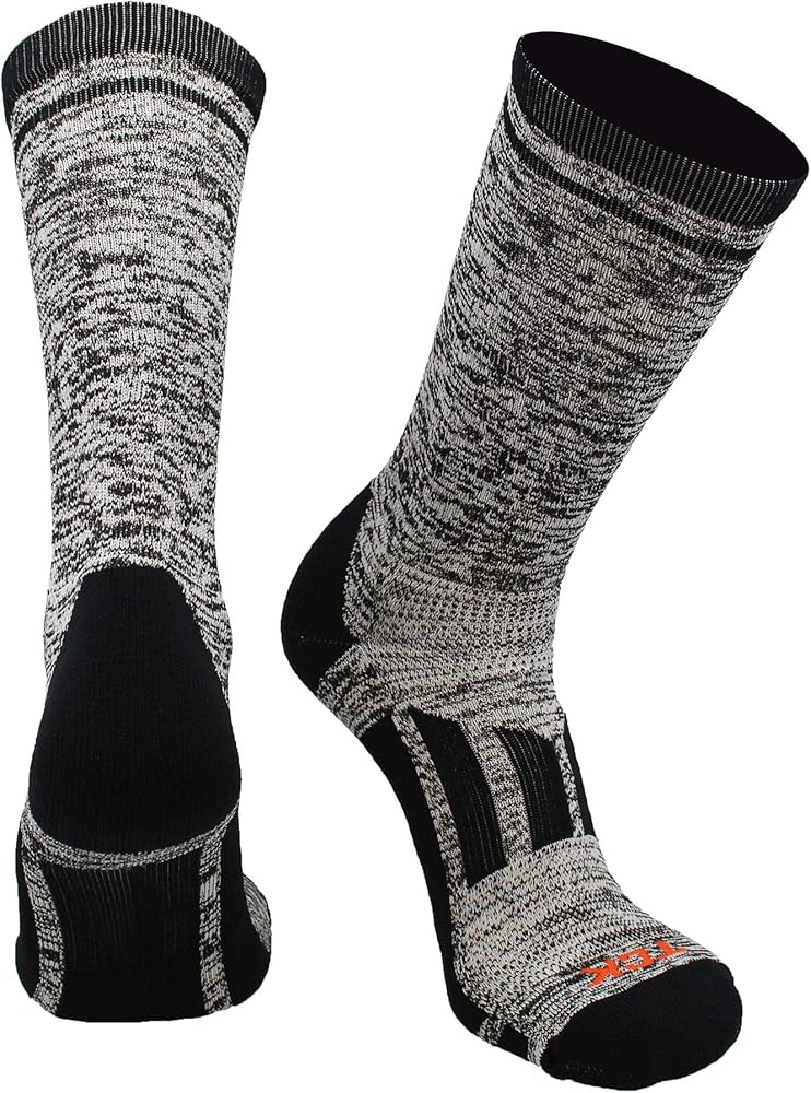 TCK Sports Heathered Crew Socks