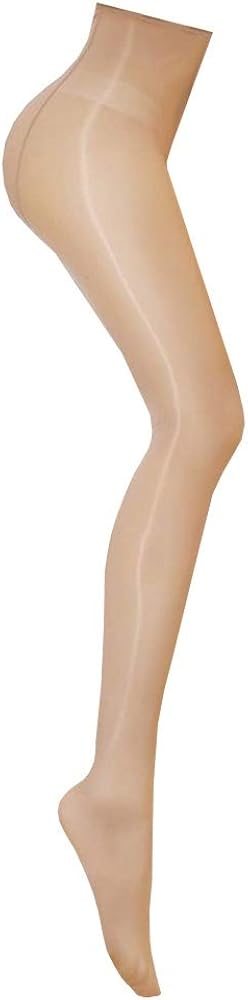 Super Shiny Footed Tight Oily Bright Shimmery Stockings Pantyhose 8 Denier 912-Pin Socks (Beige, Type12)