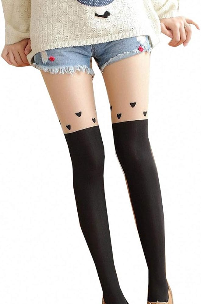 Ulalaza ToBe-U Cat Stockings Pantyhose Women Girls Animal Patterned Hosiery Leggings