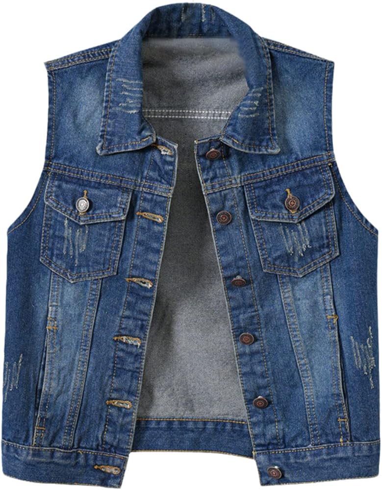 Spring Autumn Women Denim Vests Korean Fashion Sleeveless Jean Jackets For Women Waistcoat Coats Female Tops