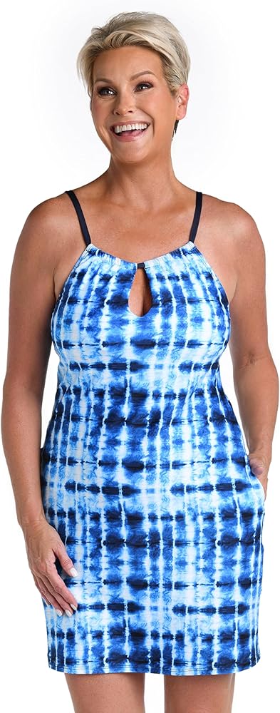 24th & Ocean Women's Standard High Neck Dress Swimsuit Cover Up