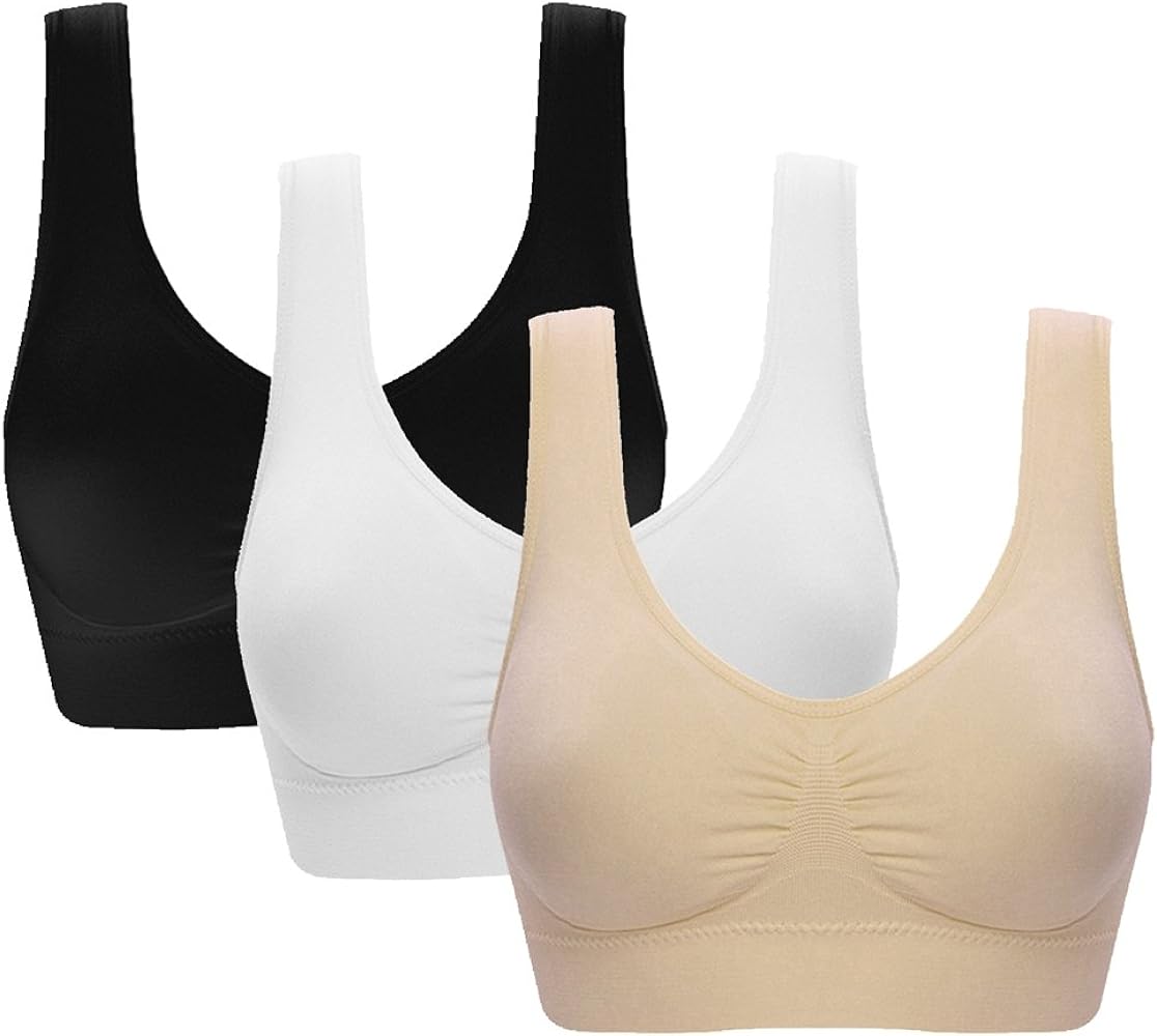 Women's Comfort Workout Sports Bra Low-Impact Activity Sleep Bras