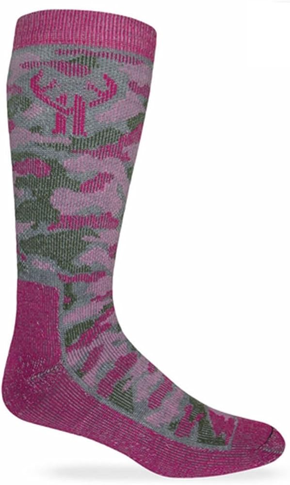 Huntworth 2 Pack Girl's Camo Wool Boot Sock