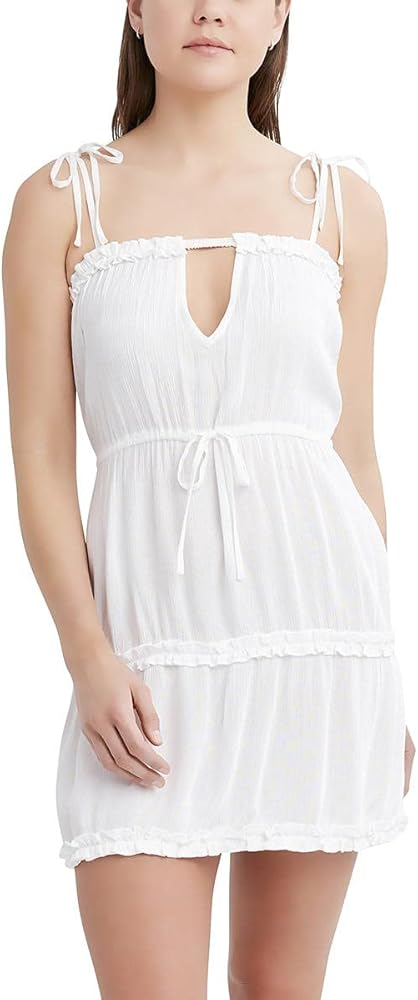 BCBGeneration womens Swimsuit Cover Up Dress With Adjustable Keyhole