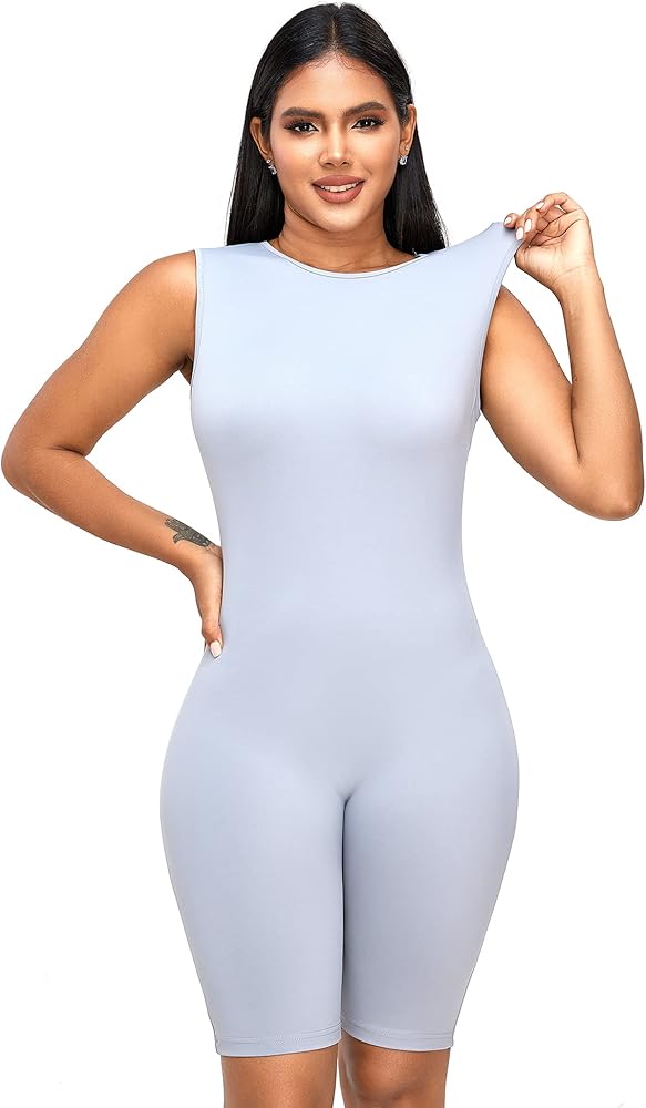 Jumpsuits for Women, Summer Sleeveless Tank Bodysuit- Women's Sexy Bodycon Romper Jumpsuit Playsuit