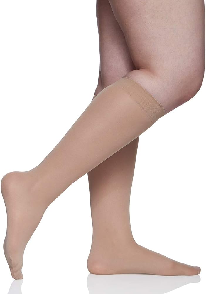 Berkshire Women's Plus Size Trend Opaque Trouser Sock-Sandalfoot 6424, Nude, Queen