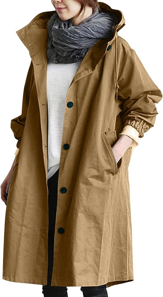 ECKHARDT Women Work Jackets Business Casual Lightweight Trench Coats Fall Winter Long Sleeve Open Front Knit Cardigan