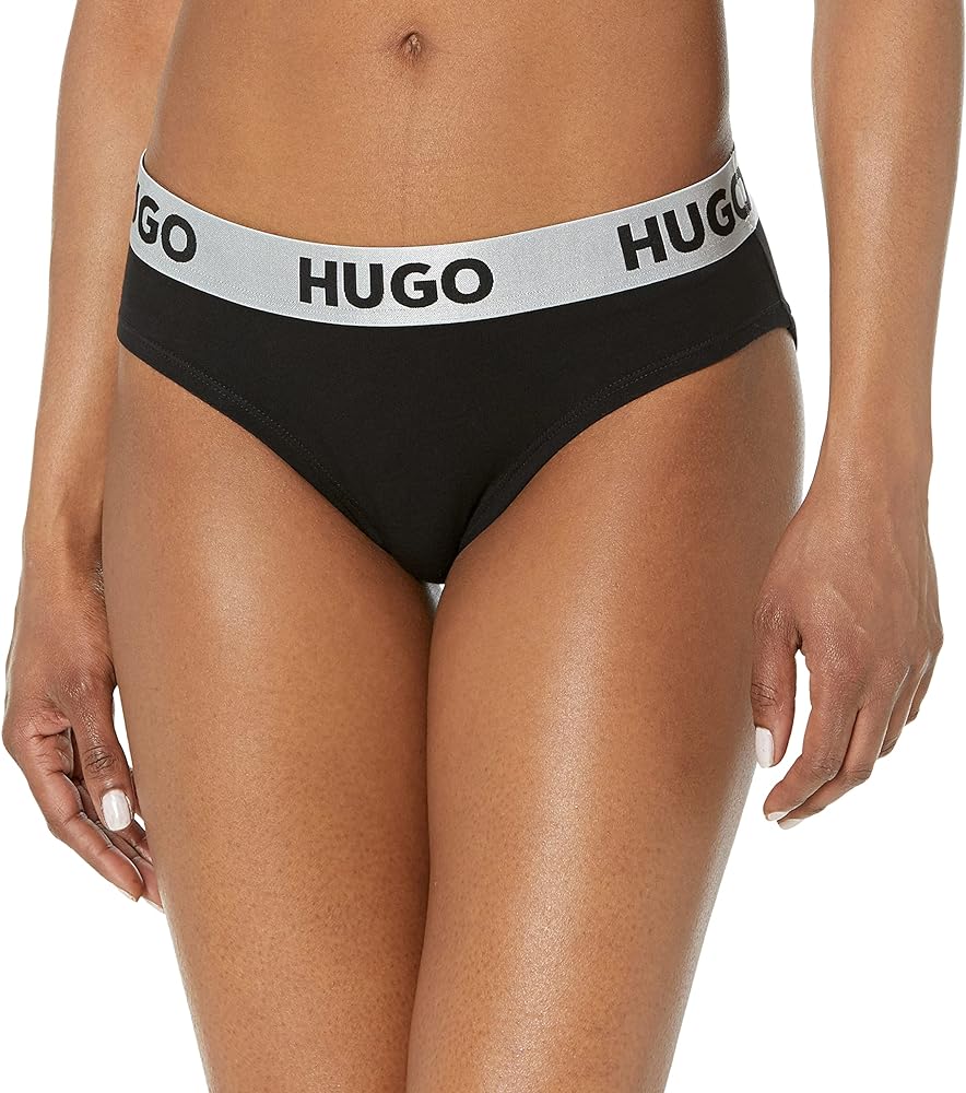 HUGO Women's Bold Logo Cotton Stretch Brief