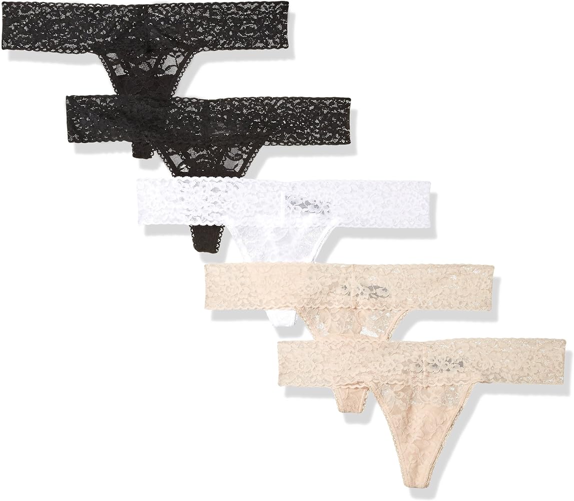 Smart & Sexy Women's Signature Lace Thong, 5-Pack