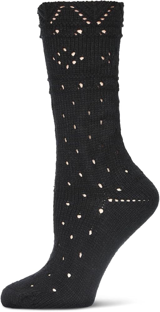 MeMoi Diamond Dance Chunky Knit Boot Sock