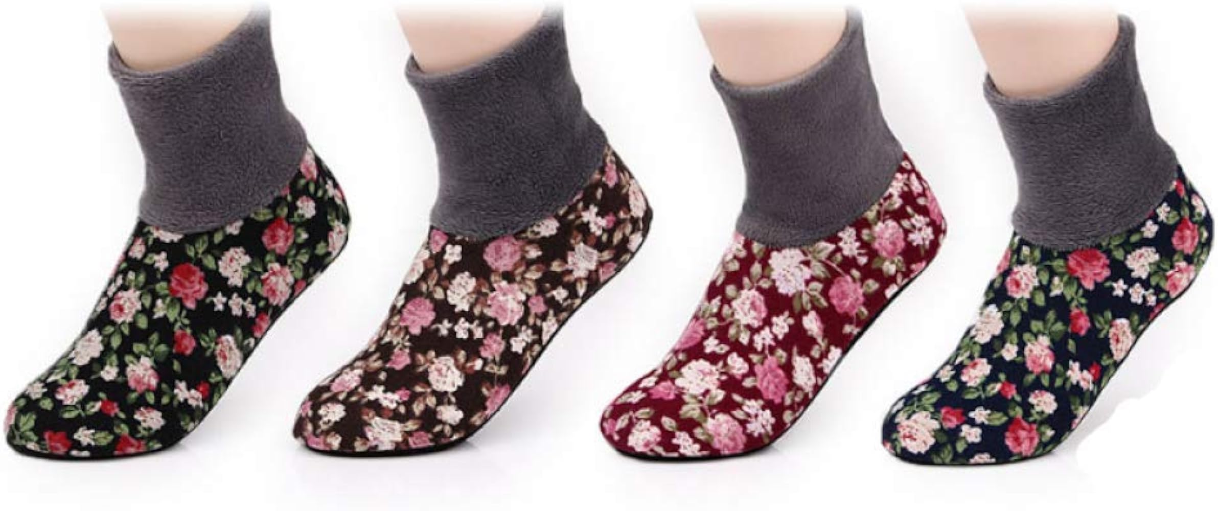 Winter Socks with Korean Traditional "Beoseon" Style Warm and Comfortable Ankle Socks