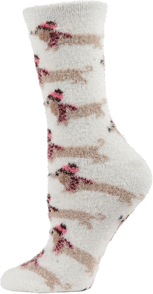 MeMoi Women's Hot Dogs Cozy Crew Socks