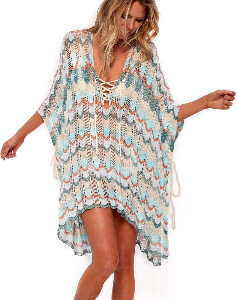 Women’s Bathing Suit Cover Up for Beach Pool Swimwear Crochet Dress Swim Cover Up Women