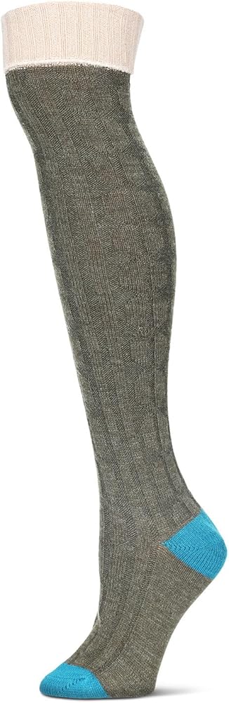 MeMoi Women's Chain Mix Over The Knee Socks