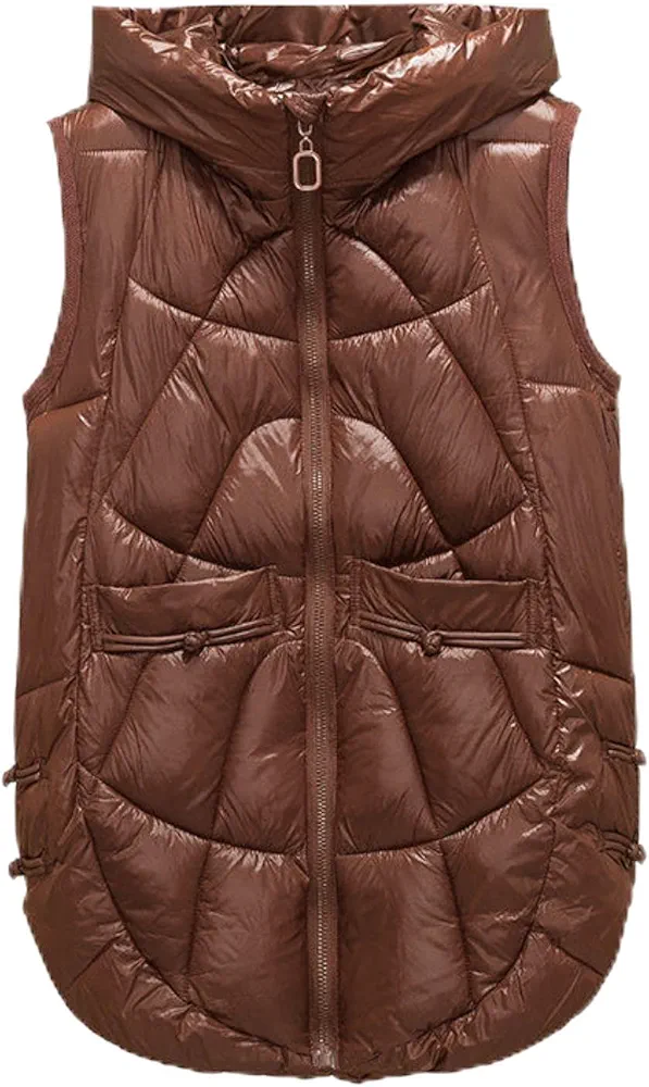 SARGE Autumn and Winter Cotton Vest Women Coat New 2022 Mid-Length Outer Wear Loose Jacket