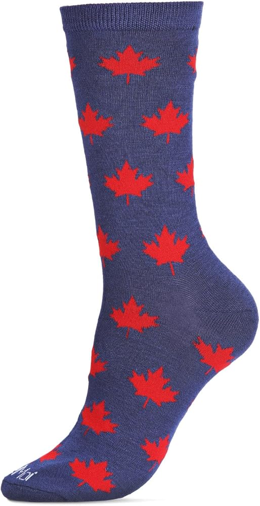 MeMoi Oh Canada Rayan Blend Crew Socks