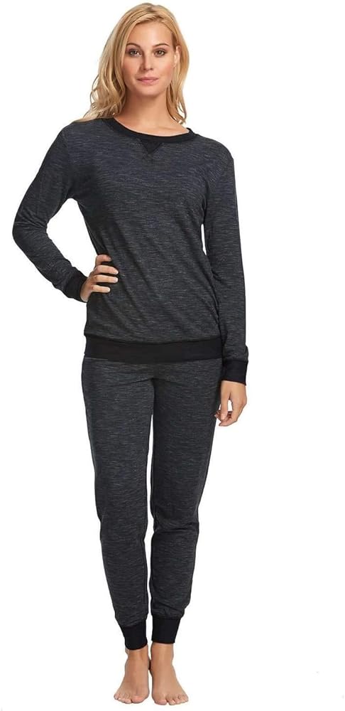 Felina | Taylor French Terry Lounge Set | Crewneck Top | Jogger Pants