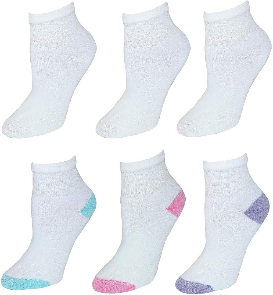 Fruit of the Loom Women's 6 Pair Low Cut Socks Ultra Soft