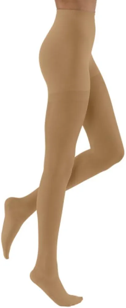 JOBST UltraSheer 15-20mmHg Compression Stockings, Pantyhose, Waist High, Closed Toe, Honey, X-Large