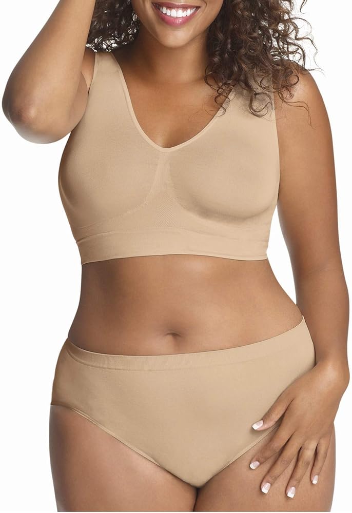 Just My Size Womens Pure Comfort Seamless Bralette