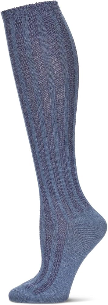 MeMoi Women's Track Flow Striped Knee-High Socks