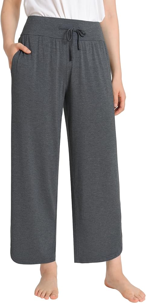 Latuza Women's Petite Length Lounge Pants Comfy Casual Pants Loose Fit