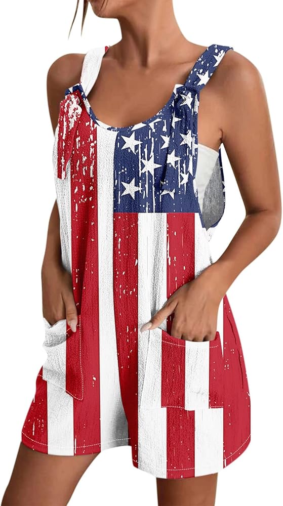 Red White and Blue,My Orders Placed Recently By Me Women's Jumpsuits,Rompers & Overalls Dressy Casual Womens Jumpsuit Short Overalls Women Wide Leg Pants Woman Summer Dresses for Women(Ae-Dark Blue,L)