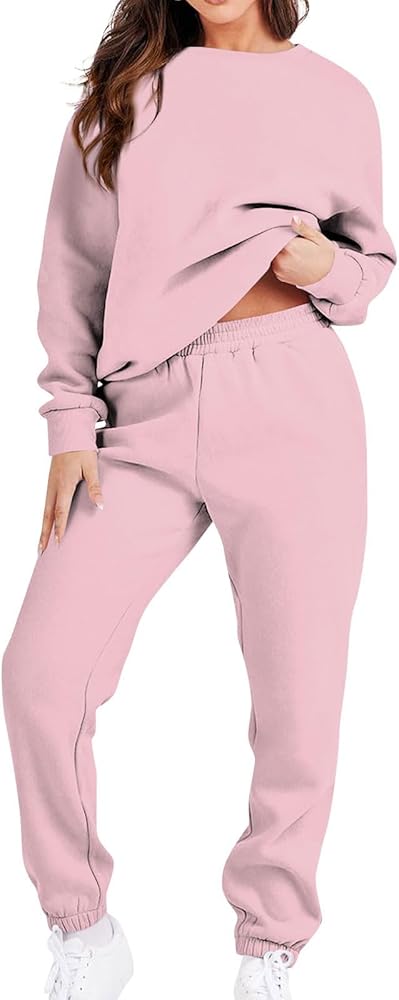 Women's Wolounge Sets 2 Piece Fall Outfits 2023 Fashion Trending Now Sweatsuits Tracksuits With Pockets, S-2XL